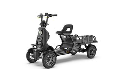 Heavy Duty 4-Wheel Electric Mobility Scooter for Adults w/Cargo Platform 1000W