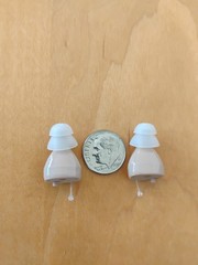 PAIR RECHARGEABLE tiny digital amplifiers 2 programs NOISE & HIGH FREQUENCY USA