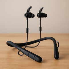 Nelpo BH-S5 Hearing Amplifier Neckband Bluetooth Wired Earbuds HD Noise Cut
