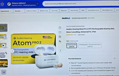 Audien ATOM PRO 2 Wireless Rechargeable OTC Hearing Aid, Comfort 4 Mode $289