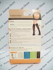 Therafirm Therapeutic Gradient Compression Hosiery 15-20mmhg Size Medium Black