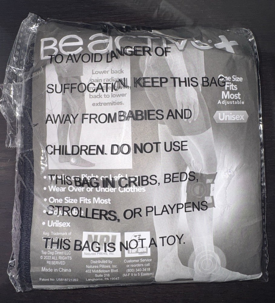 BEACTIVE PLUS + INSTANT RELIEF SCIATIC BACK NERVE PAIN ADJUSTABLE R OR L CALF
