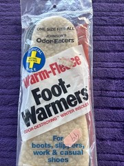 Vintage Odor Eaters Warm Fleece Foot Warmers Odor Destroying Insoles Johnson’s