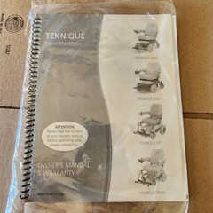 Hoveround teknique power wheelchair manual new