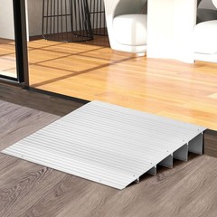 5″ Rise Wheelchair Threshold Ramp w/ Adjustable Ramp 700LBS Weight Capacity