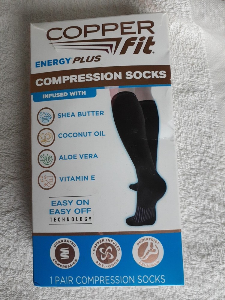 Copper Fit Energy Plus Compression Socks Size S/M