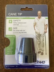 Drive Cane Tip 3/4″ Metal Reinforced ( Single Tip ) RTL10322BKB ~ NIP