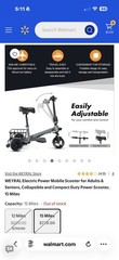 Three Wheels Foldable Electric Mobility Scooter 300W 8Ah All-Terrain Ultra-Light