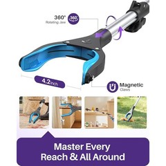 Heavy Duty Reacher Grabber Tool 40 Inch Ergonomic Handle 360 Degree Rotation New