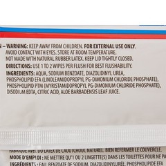 Flushable Personal Cleansing Wipe Unscented Adult Cleansing Cloths, 132 Wipes