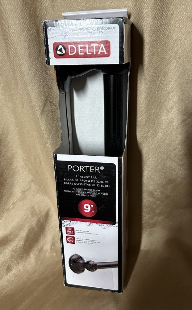 Sealed! : DELTA PORTER 9″ Grab Assist Bar in Oil-Rubbed Bronze