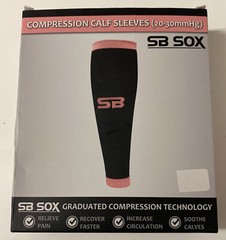 NEW SB SOX Compression Calf Sleeves Size Small Pain Relief Recovery Circulation