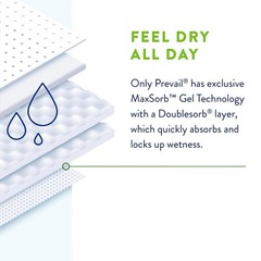 80ct Prevail Per-Fit 360 Daily Briefs Size 1 Max Plus Absorbency 4 pks x 20pcs