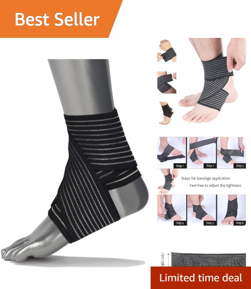 Versatile Adjustable Ankle Support – Ideal for Sprains, Swelling & Tendinitis