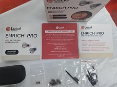 Lucid Enrich PRO In-the-Ear Personal Hearing Amplifier NEW Open BOX Free Ship!