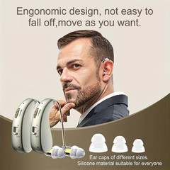 Behind the Ear Sound Amplifier BTE Digital Hearing Aids For Seniors Hearing Loss
