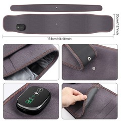 Red Light Therapy Massage Belt Electric Heated with Back Support Waist Vibration