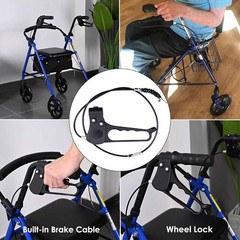 Medline Lumex 4 Wheel Drive Folding Wheelchair Hand Brake Cable 41″ Compatible