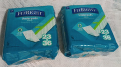 (lot of 2) MEDLINE FITRIGHT UNDERPADS (quantity 15) (23 x 36 inches) TOTAL 30