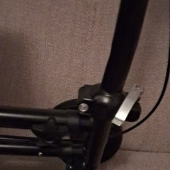 Black 4-Wheel Knee Walker Scooter, Foldable Adjustable Height, Brakes