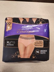 Always Discreet Boutique Incontinence Underwear, Peach – Size XL – 16 count NEW