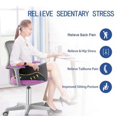 DAPOTUGI X Large Memory Foam Seat Cushion for Office Chair,for Back Support, …