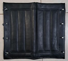 Wheelchair Seat Upholstery, Embossed, Black, 17.5in x 16in USA