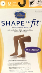 Dr Comfort Unisex Thigh High Compression Stockings 18mmHg Small/Short Black New