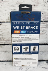 Copper Fit Rapid Relief Wrist Adjustable Brace Hot/Cold Therapy One Size
