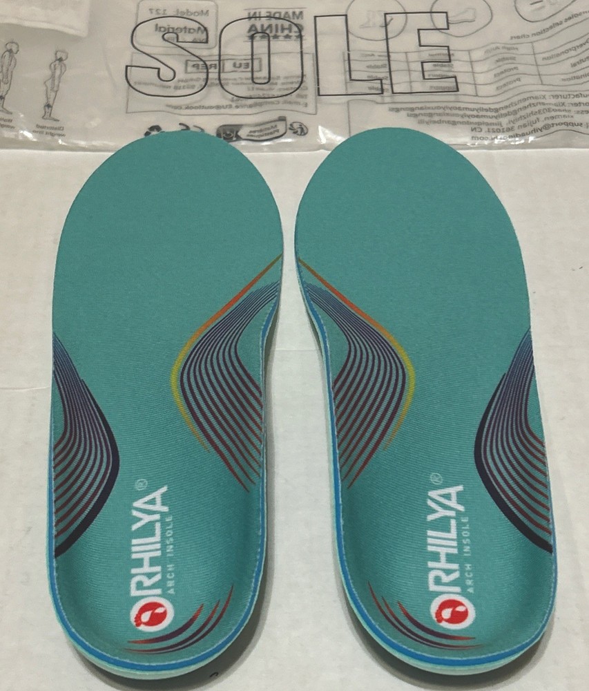 Plantar Fasciitis Arch Support Insoles Women’s Size 9, Model:127 NEW
