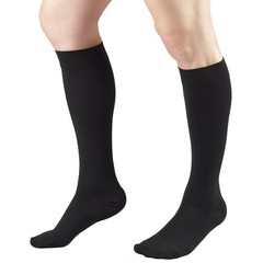 Truform 15-20 mmHg Compression Stockings for Men and Medium (1 Pair), Black