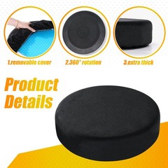 360 Degree Memory Foam Rotating Seat Cushion,Swivel Seat Cushion for Car, 3IN…