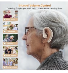 Royal Hearing , Hearing Aids for Seniors with Bluetooth F-AID Brown With Case