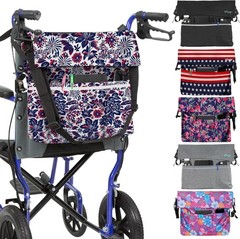 Water-Resistant Wheelchair Accessory Bag with Four Outer Pockets for Convenience