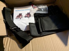 Aluminum Light Weight Medium Adult Wheelchair Foldable Red Black