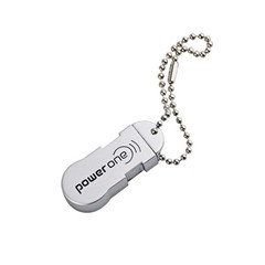Power One Hearing Aid Battery Case – Compact Storage Caddy with Key Chain