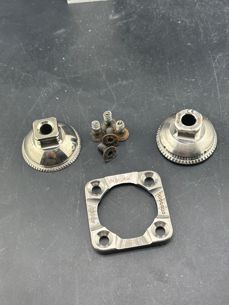 Prosthetic rotator male pyramid. Prosthetic part adapter component