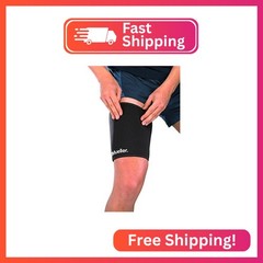 Mueller Neoprene Thigh Sleeve, Black, Small
