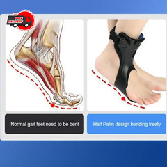 Drop Foot Brace AFO Leaf Spring Splint Ankle Foot Orthosis Support For Stroke