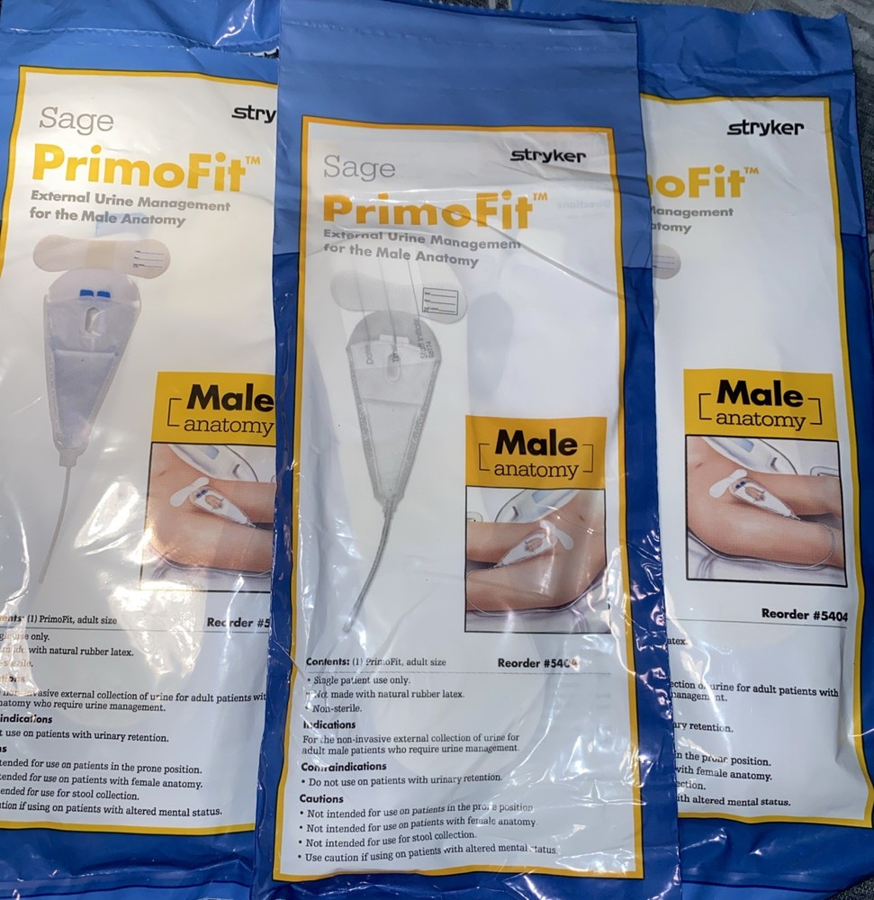 3 Sage PrimoFit Urine management System – PRIMOFIT, EXTERNAL – 5404 (Stryker)