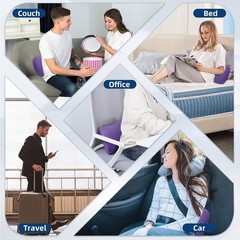 Portable Memory Foam Lumbar Pillow with Removable Cover – Pain Relief Anywhere