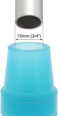 2 Pcs: 3/4″ 19mm Glow in The Dark Rubber Tips Ferrules for Walking Canes – Bl…