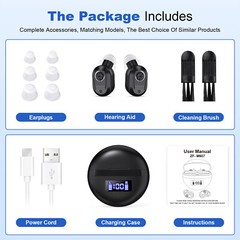 New Digital Hearing Aids Invisible Noise Cancelling Earbuds Sound Amplifier -ITE