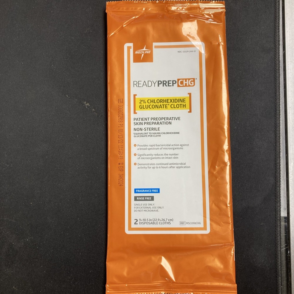 Sage 2% Chlorhexidine Gluconate (CHG) Cloths Pack Of 5