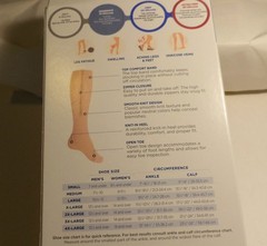 TRUFORM LEG HEALTHZIPPER COMPRESSION SOCKS OPEN TOE MODERATE X-LARGE NEW IN BOX