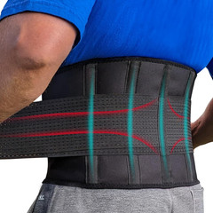 Plus Size Back Brace for Lower Back Pain Relief Adjustable Lumbar Support Belt