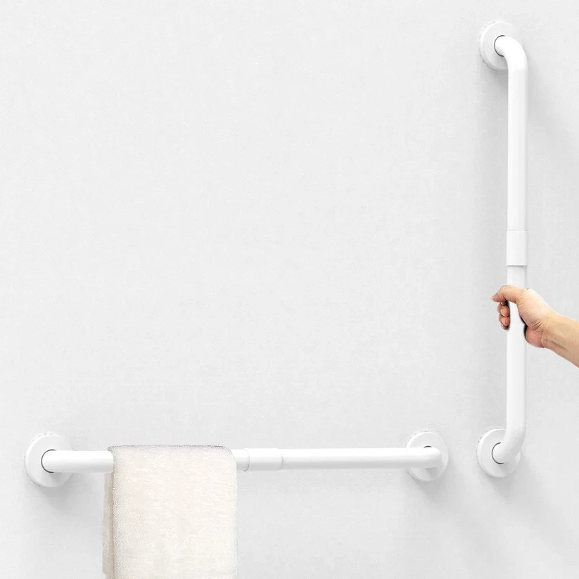 16/24 inch Bathroom Basic Grab Bar, 304 Stainless steel bar, White Color