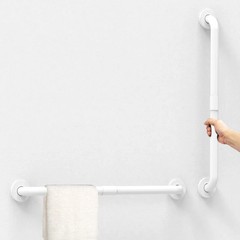 16/24 inch Bathroom Basic Grab Bar, 304 Stainless steel bar, White Color