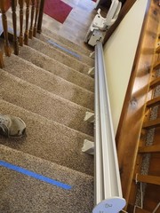 bruno elan sre 3050 stairlift, 9ft, 8in Rail, Left Side
