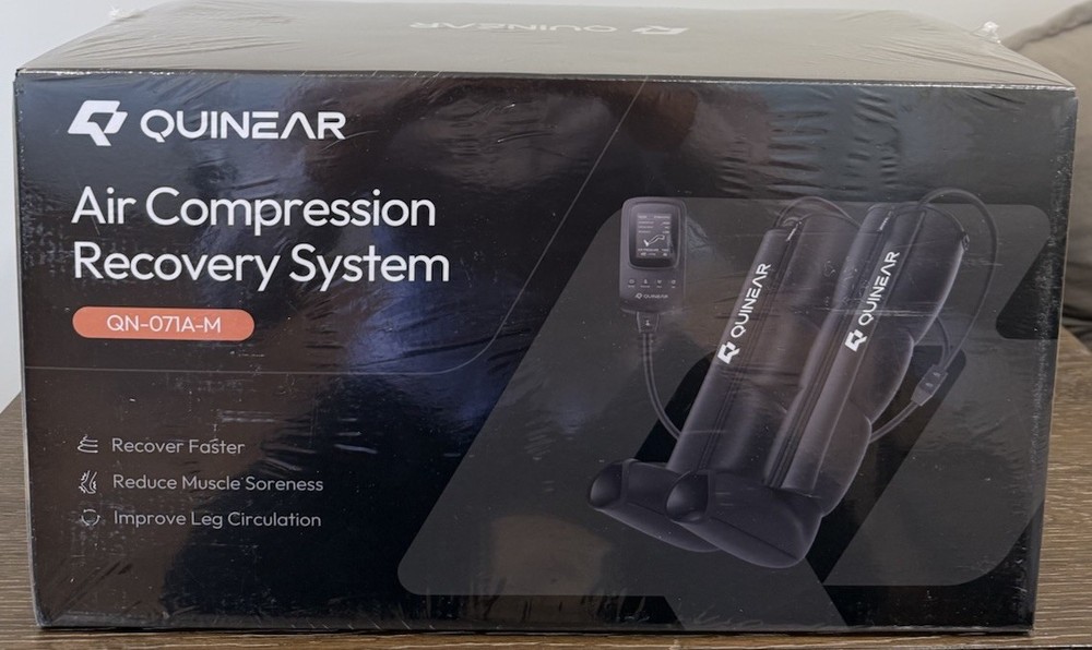 QUINEAR Professional Leg Recovery System, Cordless Air Compression Boots size M